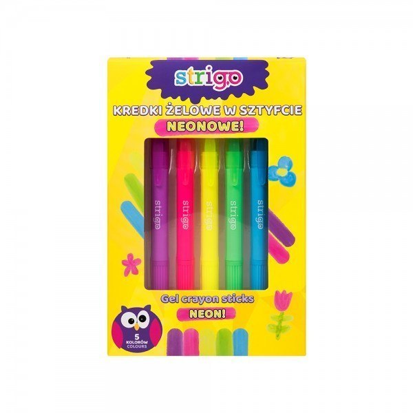 LÁPICES DE GEL 5 COLORES NEON STRIGO PILOT SSC119